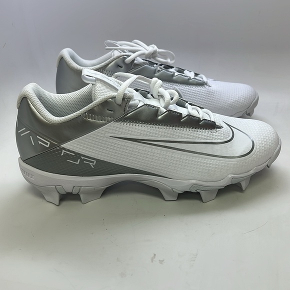 Men’s Nike Vapor Edge Shark‎ 2 Football Cleats Size 8.5 White/Silver NEW!! main image 5